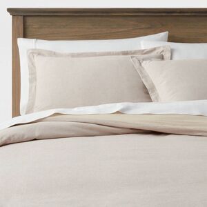 Threshold - Twin/Twin Extra Long Cotton Linen Chambray Duvet C Khaki
